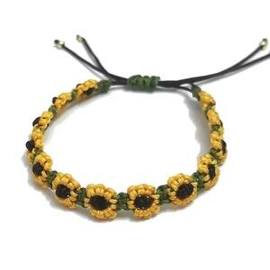Sunflower Rope Handmade Bracelet